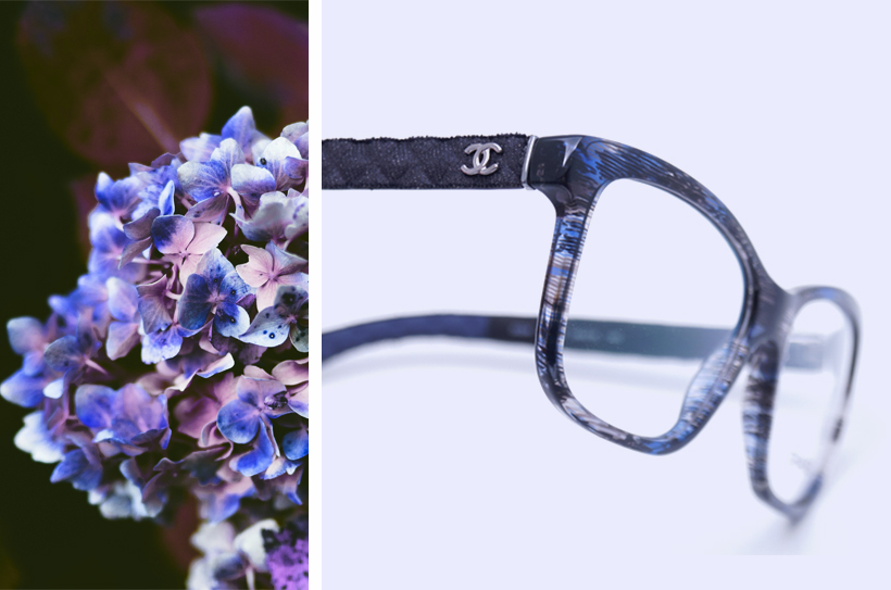 occhiali chanel-effetto denim-collezione trapuntata