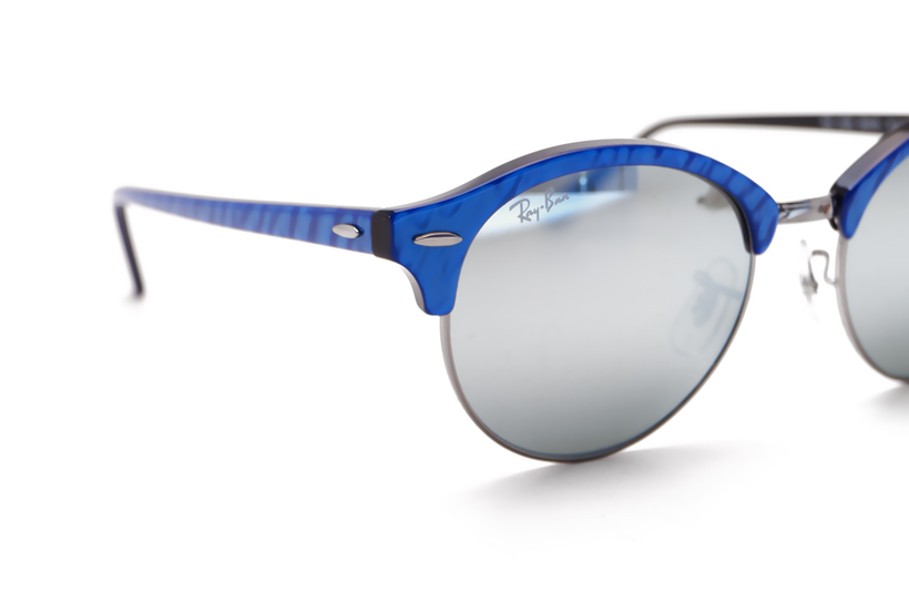 rayban clubround bleue