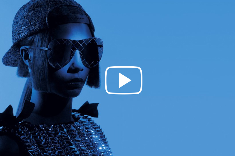 cara delevinge-lunettes chanel