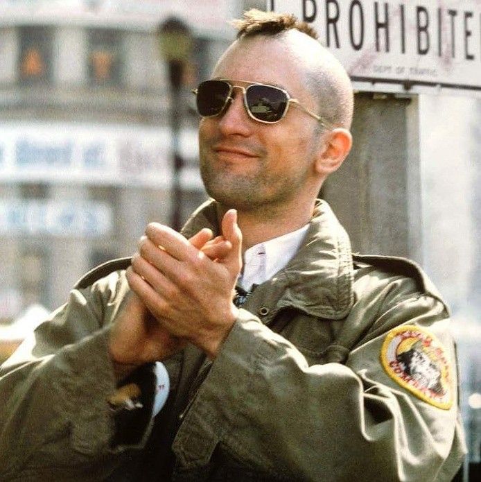 Robert De Niro con Randolph Aviator in Taxi Driver