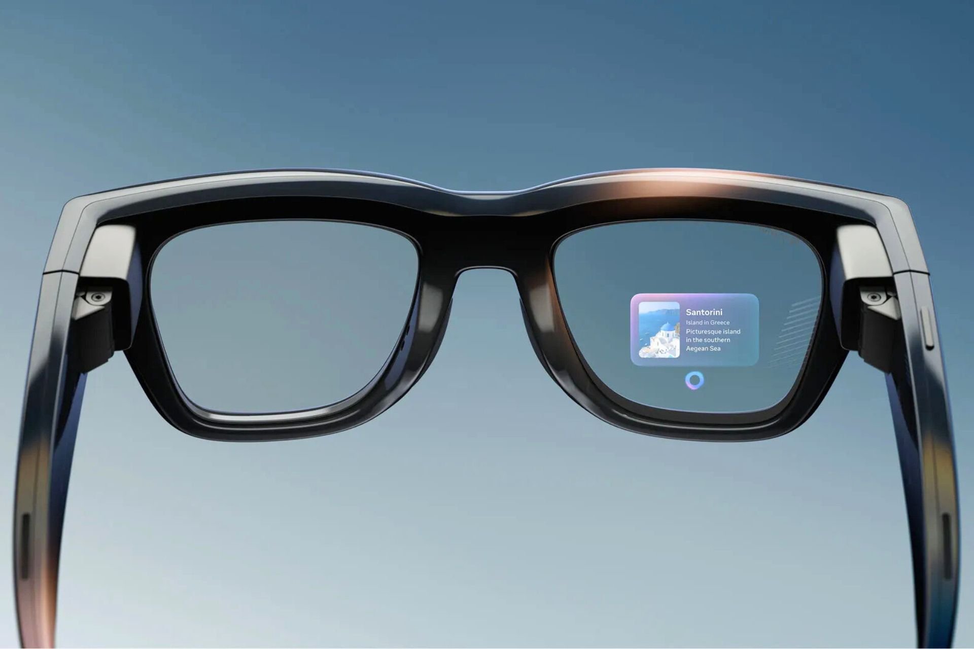 Anteprima dell'HUD nella lente destra dei Ray-Ban Meta Display