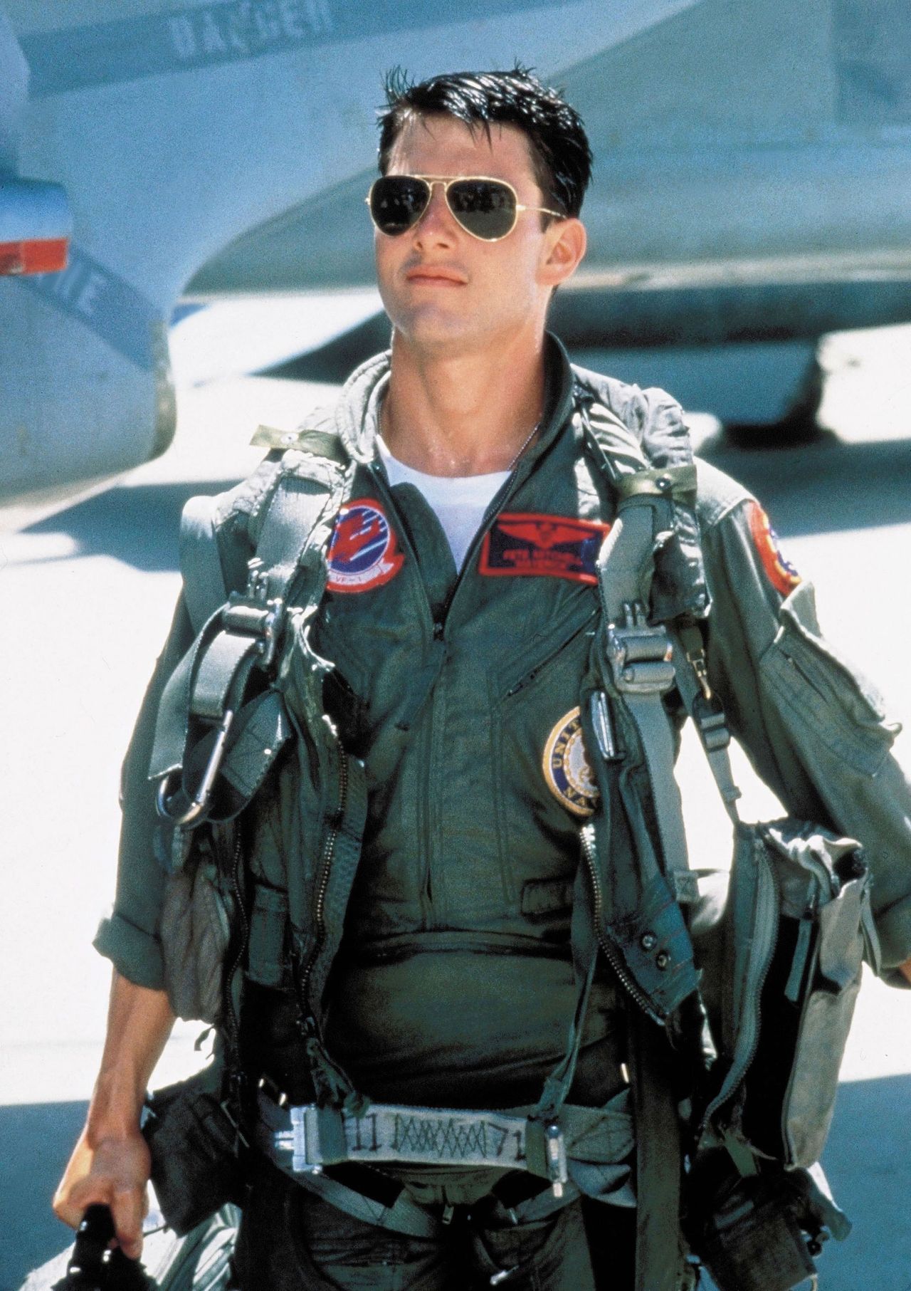Tom Cruise con Ray-Ban Aviator in Top Gun