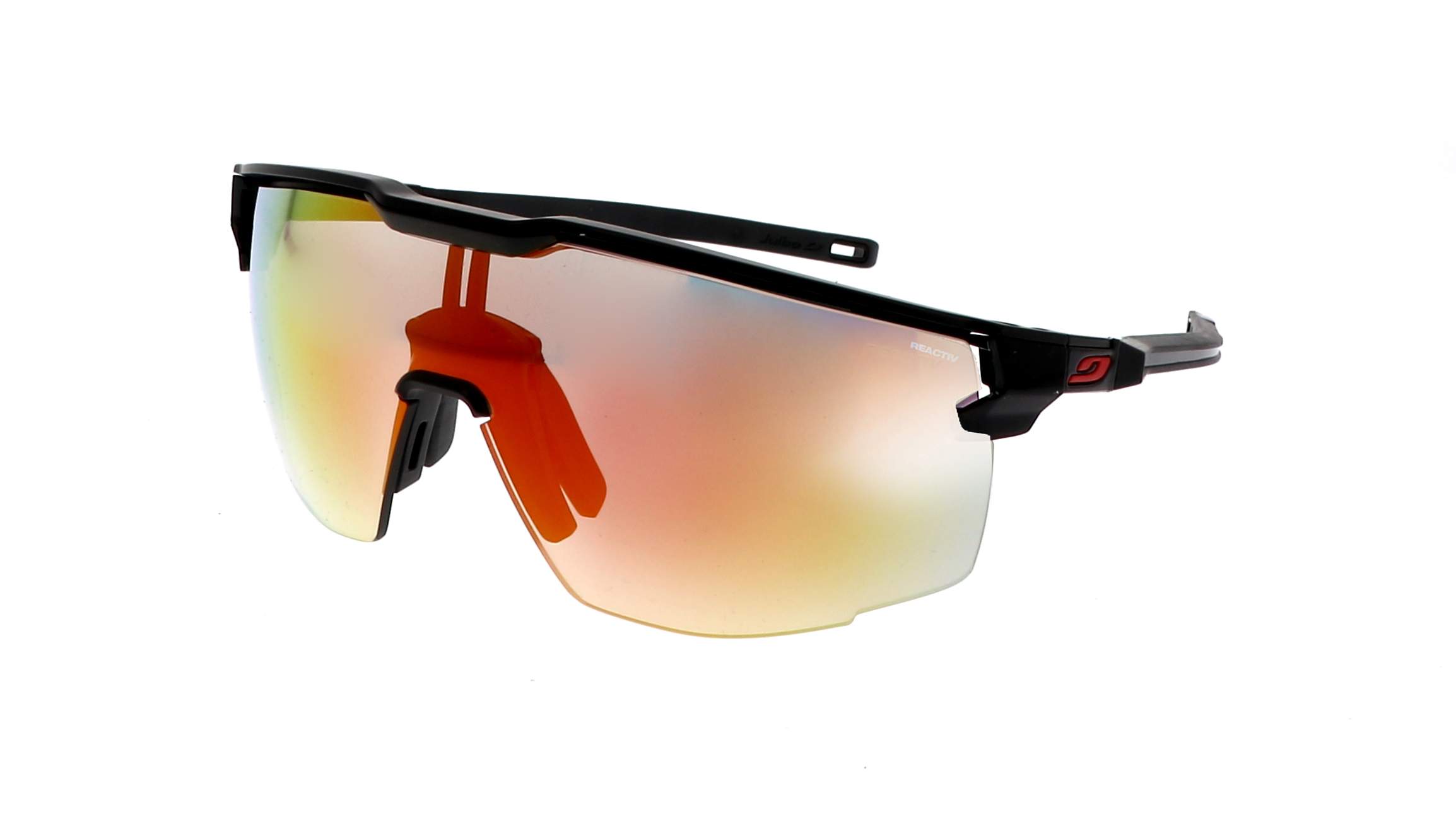 Julbo Ultimate nero opaco con lenti Reactiv a specchio fotocromatiche