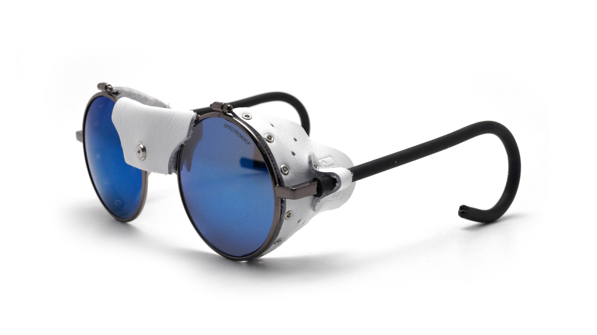 Julbo Vermont Classic argento con paraluce laterali in pelle e lenti Spectron