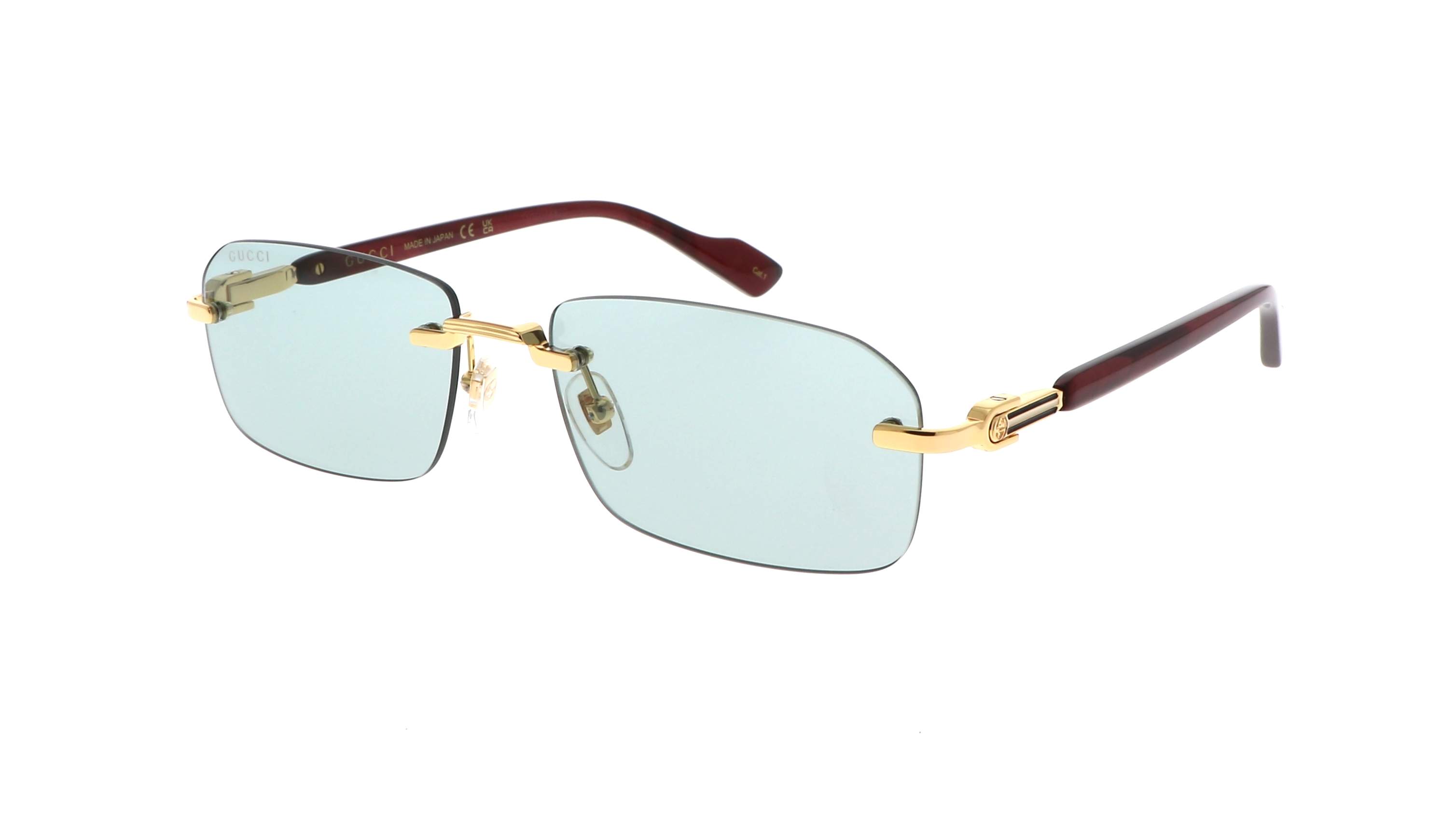 Gucci GG1221S 003 con vetri azzurri, minimalismo chic
