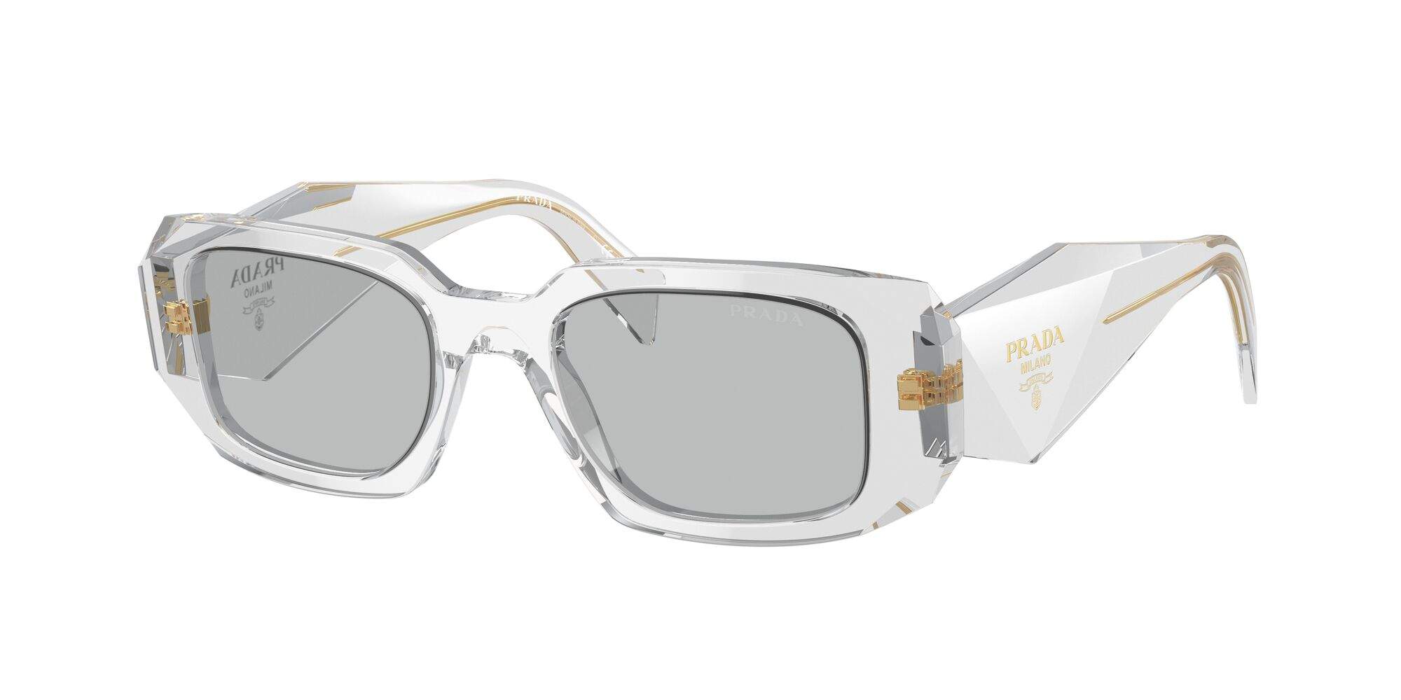 Prada PR 17WS con vetri grigi per un rendering naturale dei colori
