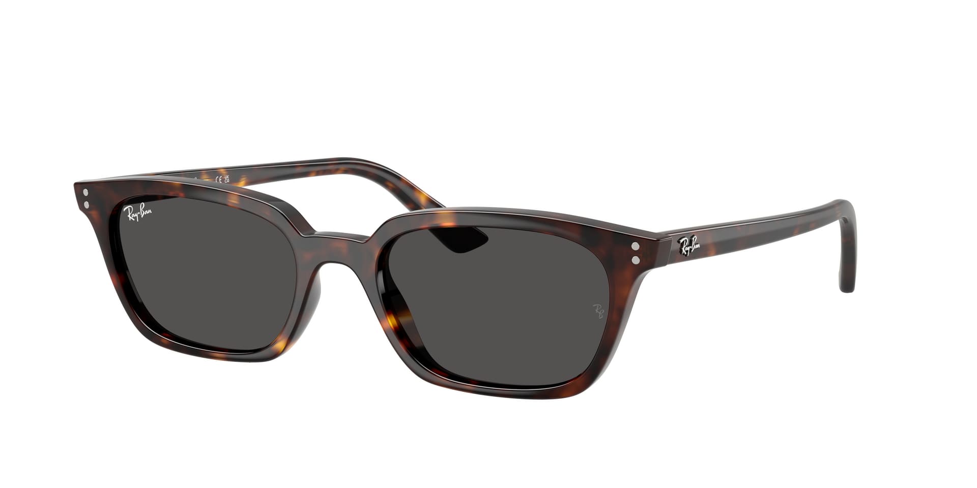 Ray-Ban Zaya RB4456 1359/87 — forma cat-eye in acetato havana, femminile e senza tempo