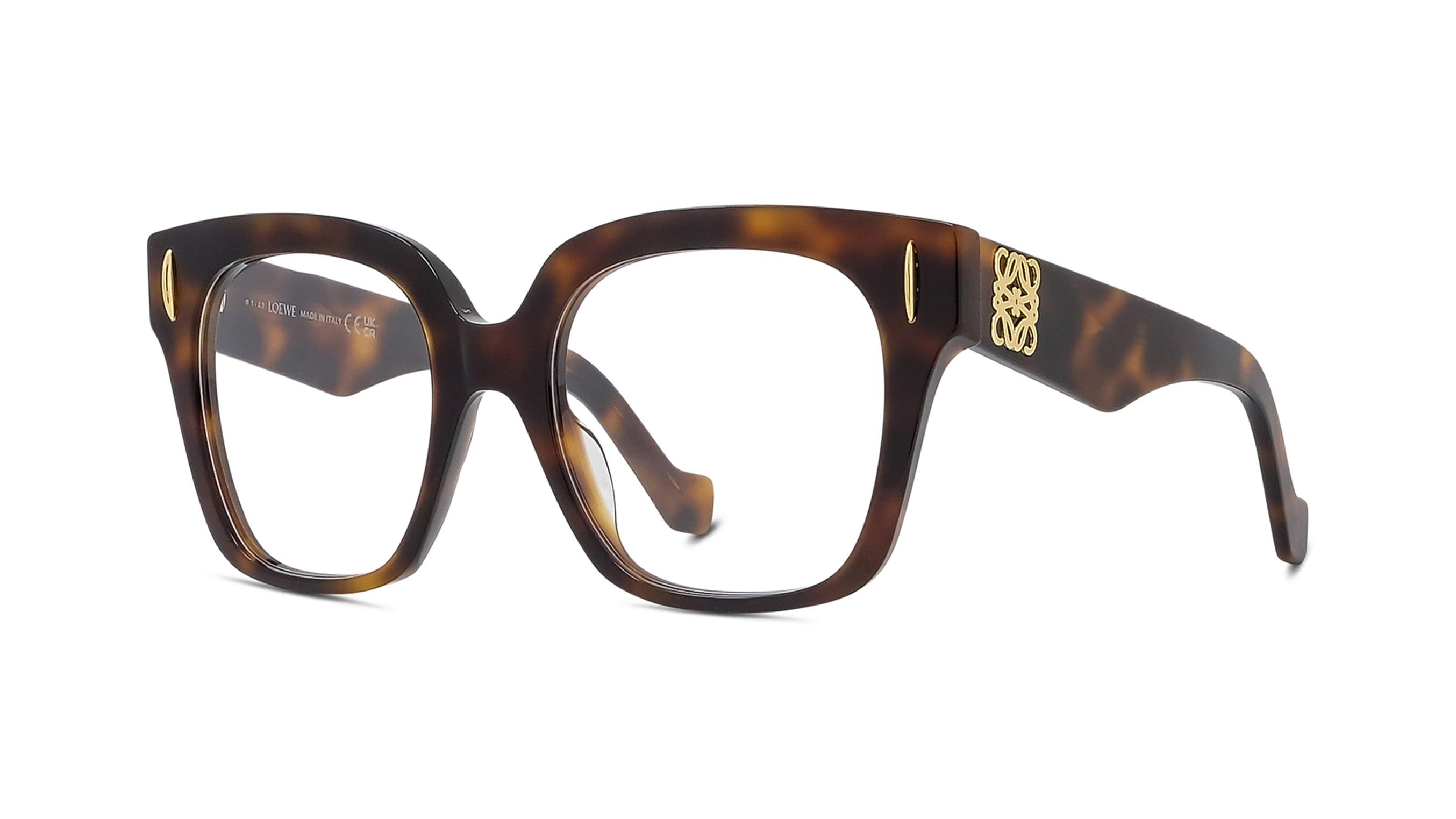 Loewe LW50069I 052 – montatura oversize quadrata in acetato havana
