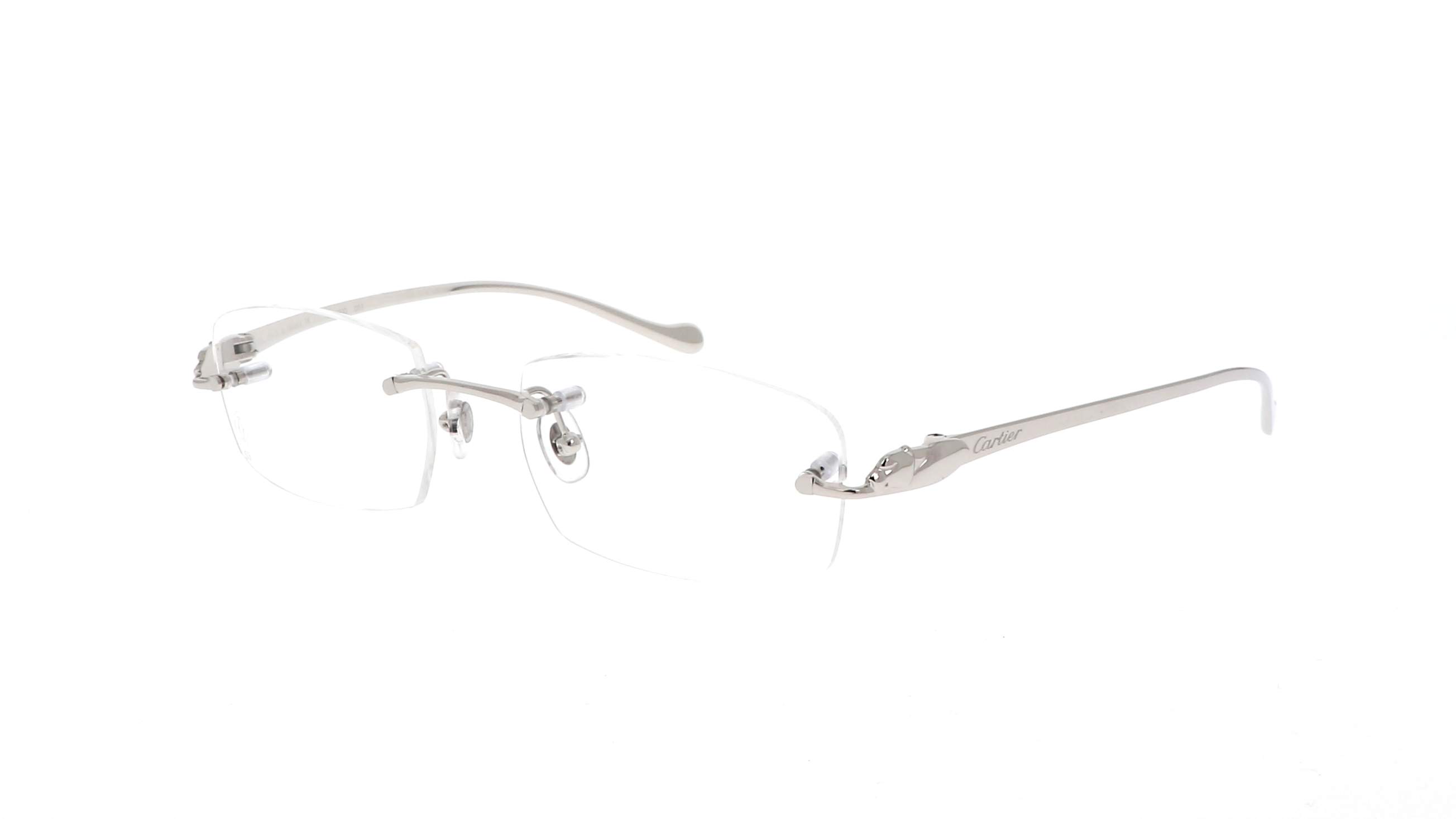 Cartier CT0061O 003 – montatura rimless in metallo lucente